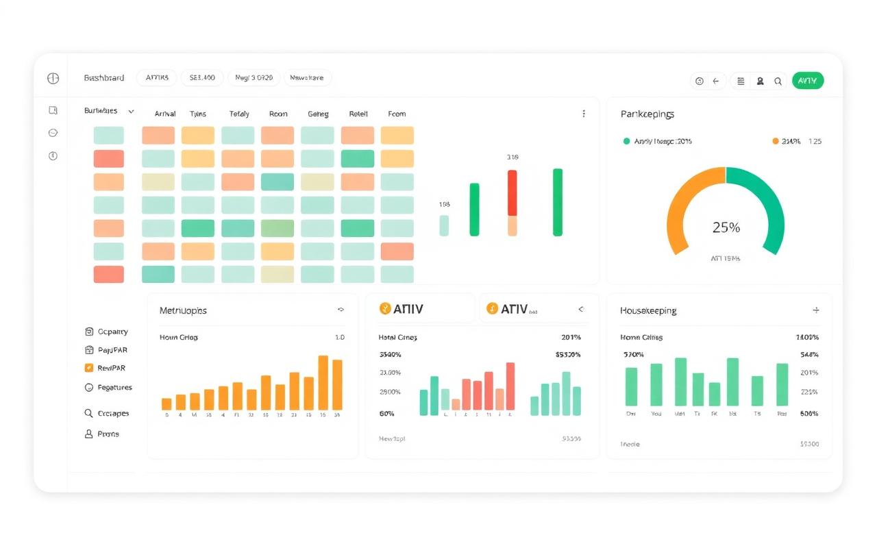 Dashboard AVIV revenue management per hotel