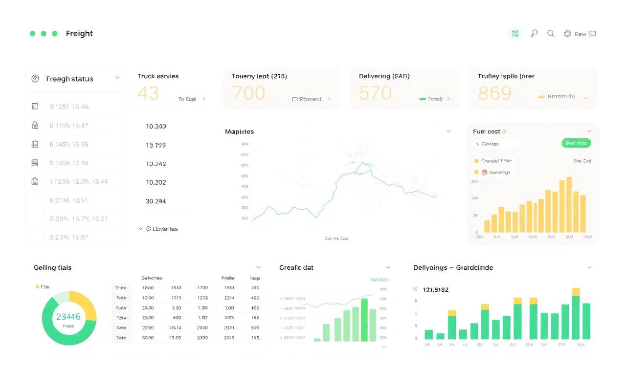 Dashboard AVIV flotta per trasporto merci